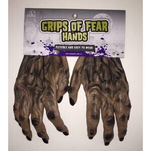 ADULT WEREWOLF MONSTER HANDS PVC GLOVES HALLOWEEN COSTUME